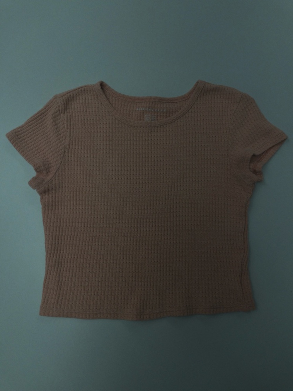 American Eagle Salmon Pink Top Size XS Soft Casual Basic